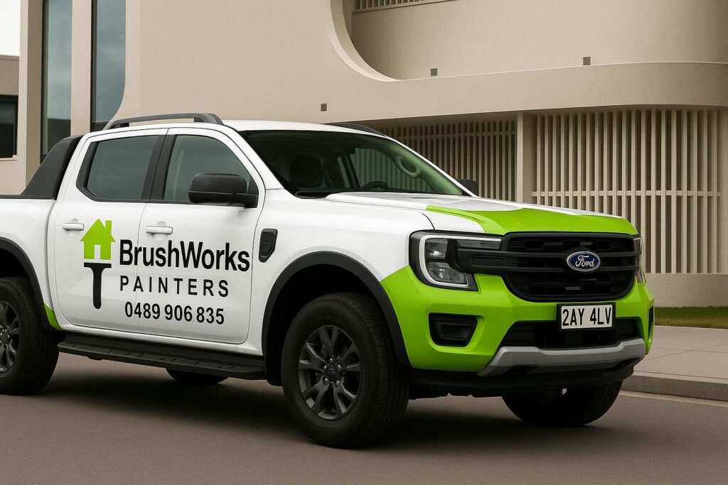 brushworks painters sydney truck cathedral street